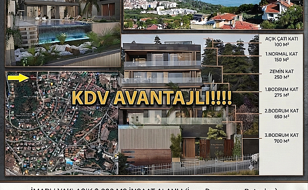 DRAGOS'TA YAKLAŞIK 2.000m² İNŞAAT YAPILABİLİR SATILIK ARSA