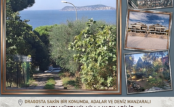 DRAGOS'TA 2 veya 3 VİLLALIK SATILIK 1 DÖNÜM ARSA