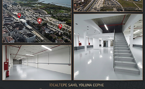 İDEALTEPE’DE DEPO - ANTEREPO - LOJİSTİK İÇİN 1043m² BİNA