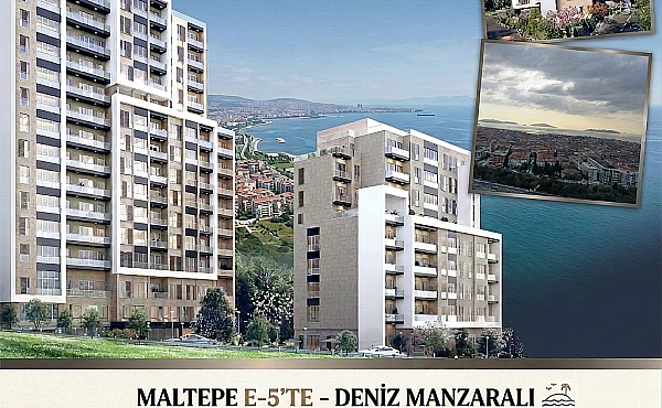 MALTEPE E-5’TE – DENİZ MANZARALI RUHSATLI SATILIK 5 DÖNÜM ARSA