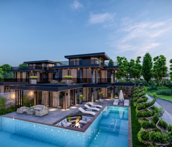 DRAGOS'TA PANORAMİK DENİZ MANZARALI 4 VİLLALIK SATILIK 1.545m² ARSA